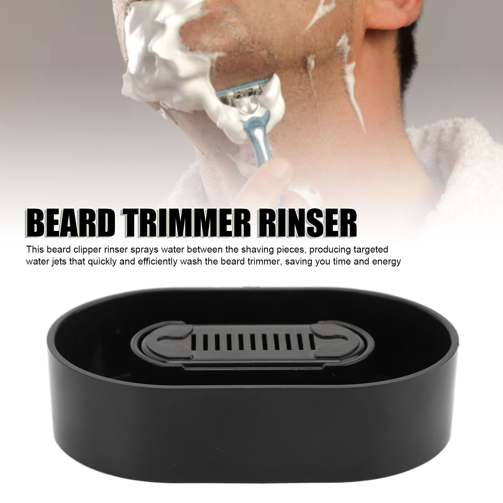 Beard Trimmer Rinser Portable Shaving Cleaner Tool For Manual Push Type Beard - Picture 17 of 18