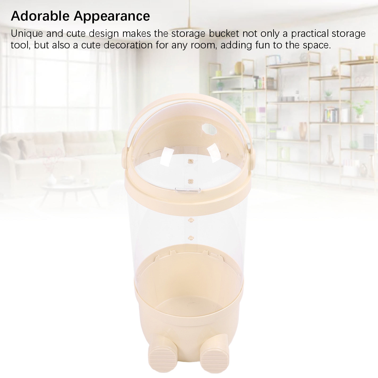 Animal En Peluche De Stockage Tube 65 Cm En Plastique Transparent De Jouet FR - Photo 17/21