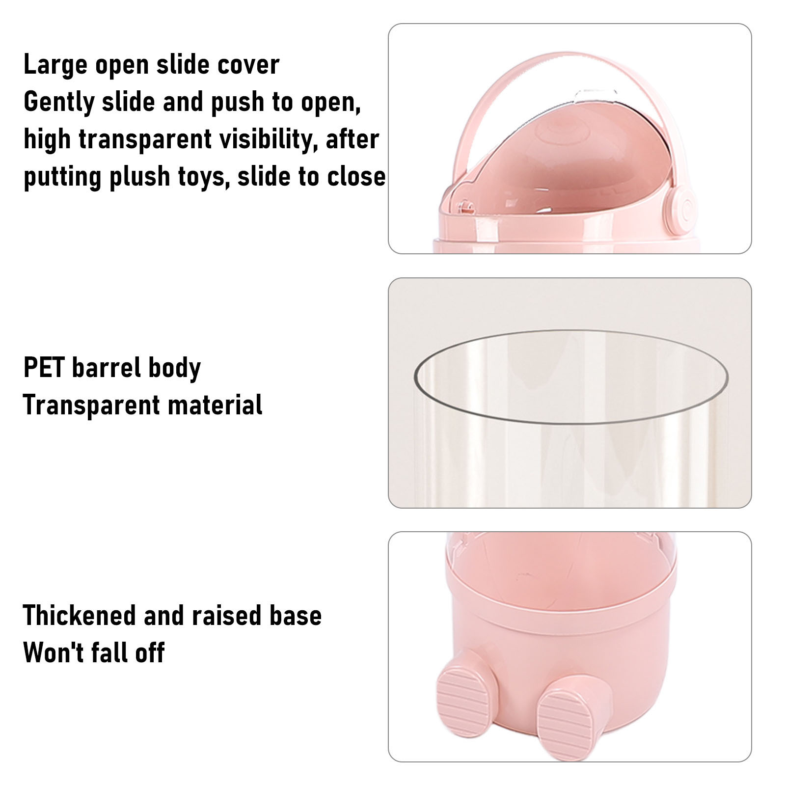Stuffed Animal Storage Tube 162cm Large Capacity Plush Doll Storage Bucket US - Picture 31 of 33