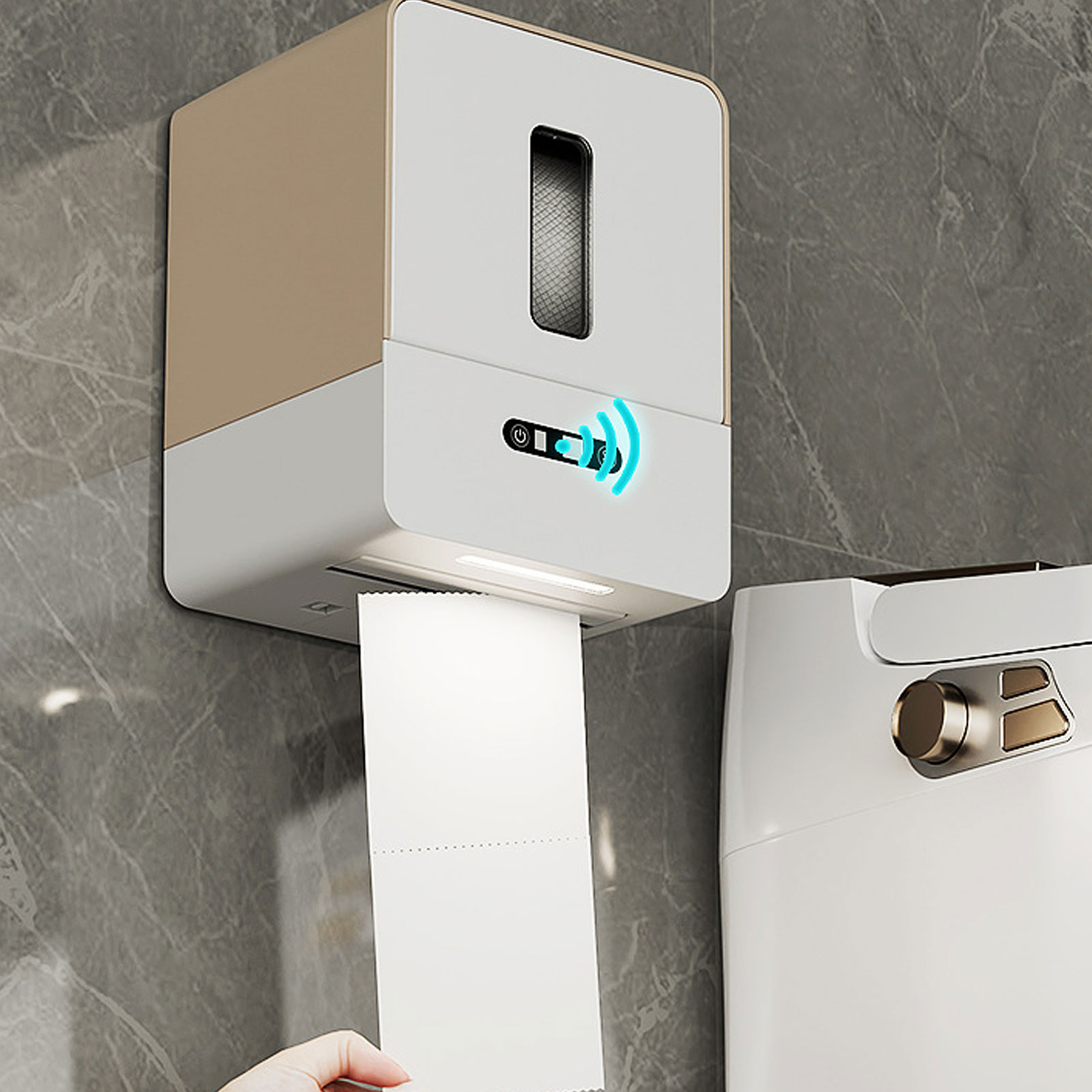 Automatic Paper Towel Dispenser for Kitchen Bathroom Touchless Night Light