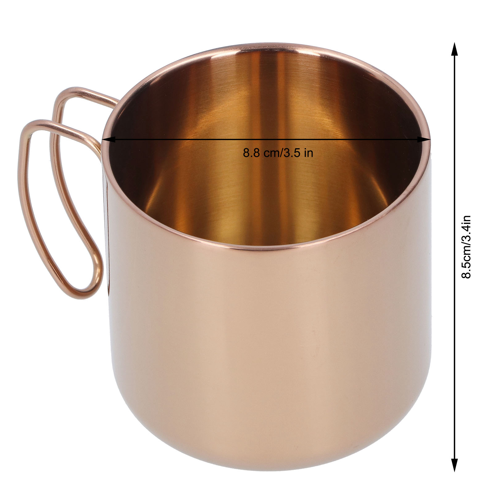 NEW 400ml Coffee Mug 304 Stainless Steel Drinkware Portable Tea Cup For Bar Home