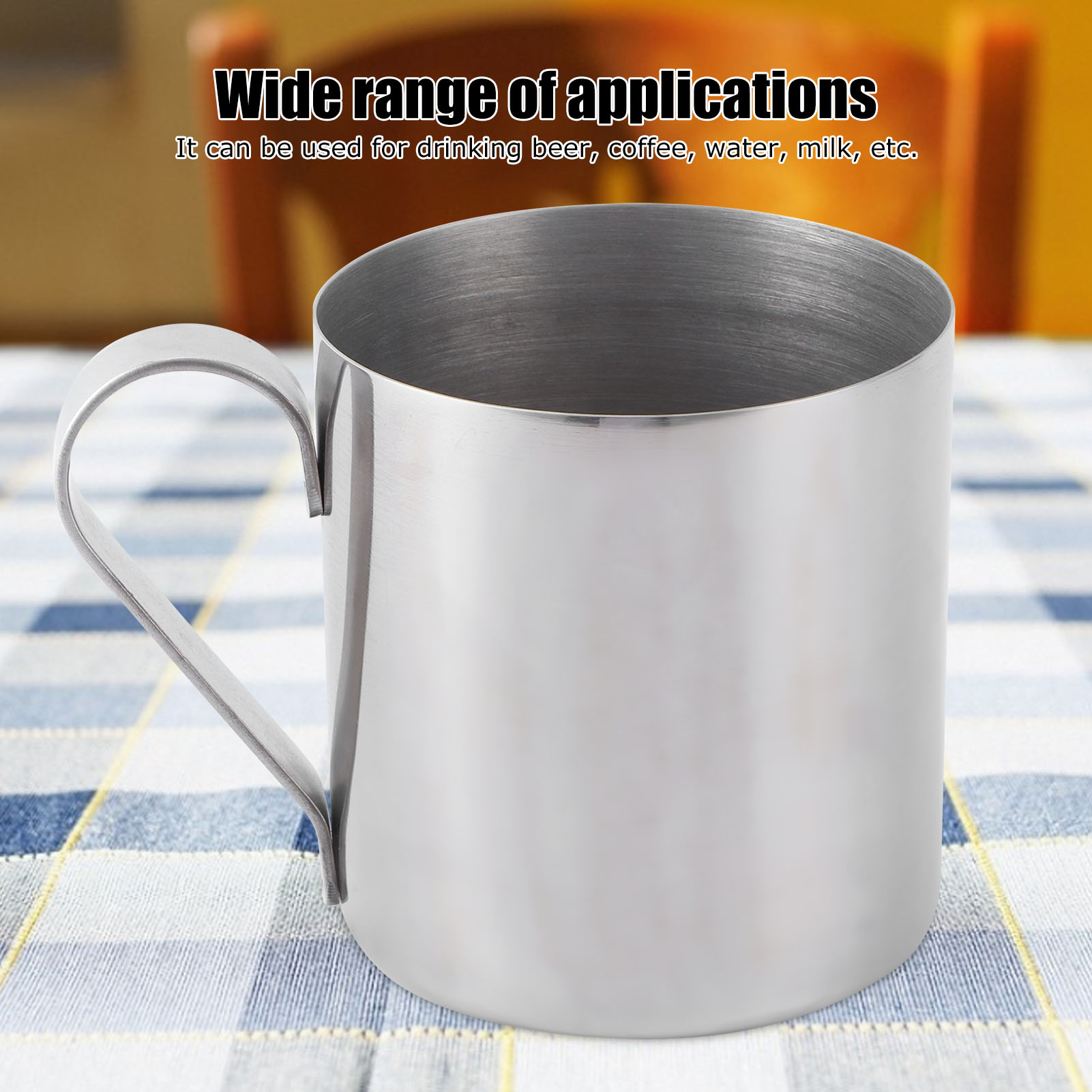 400ml Cocktail Mug 304 Stainless Steel Beer Coffee Water Drinking Cup Bar