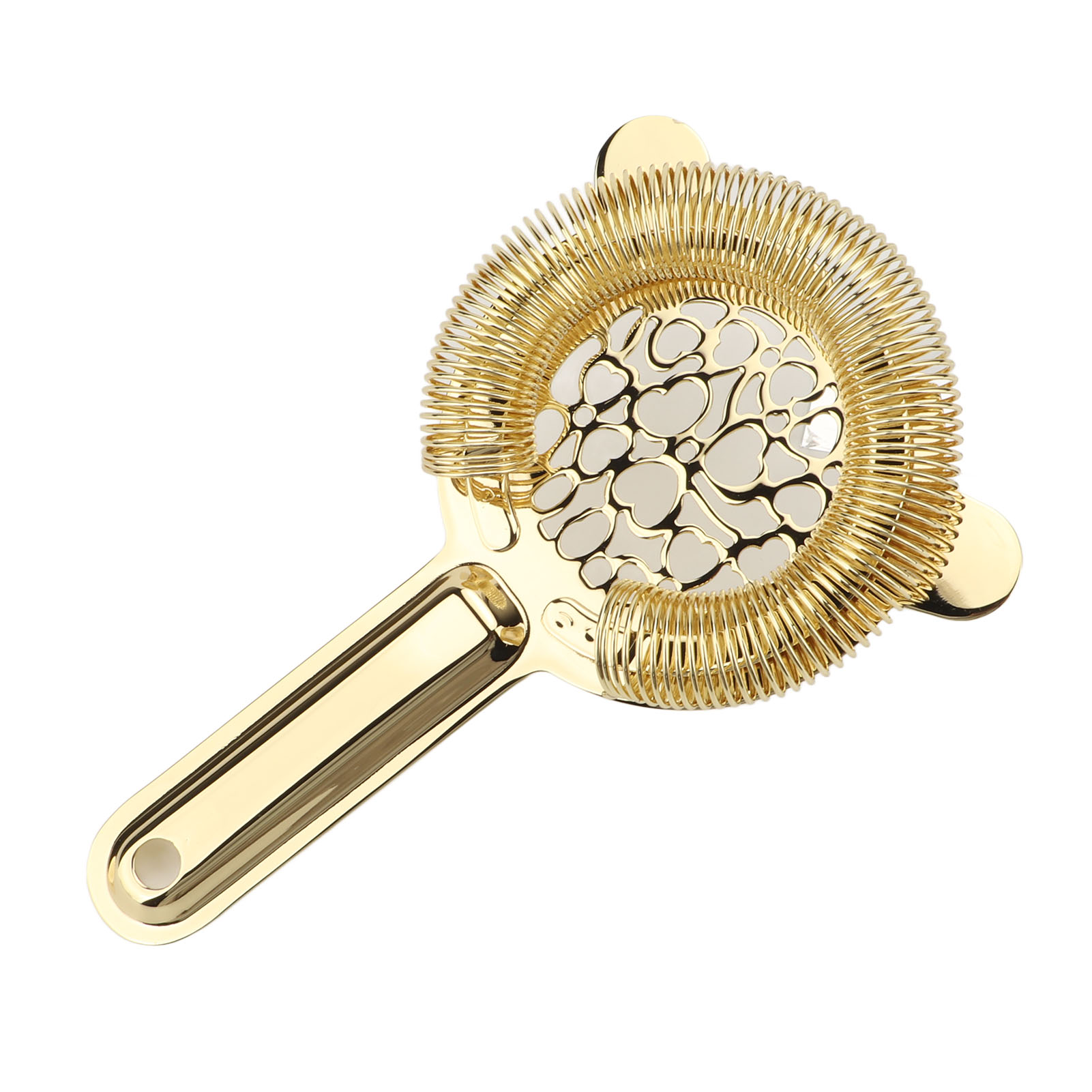 Cocktail Strainer Stainless Steel Gorgeous Glossy Bartending Ice Strainer For