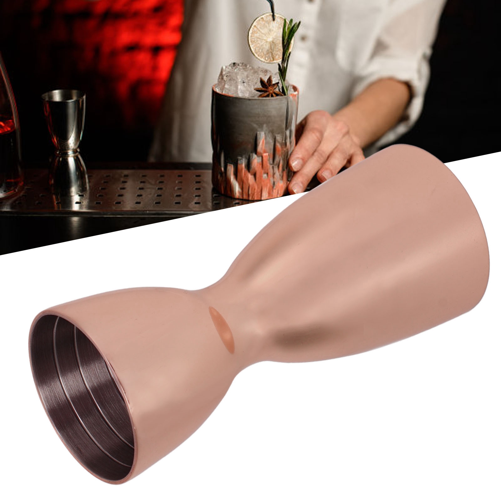 Cocktail Double Jigger Stainless Steel Wine Measuring Cup Bar Bartending