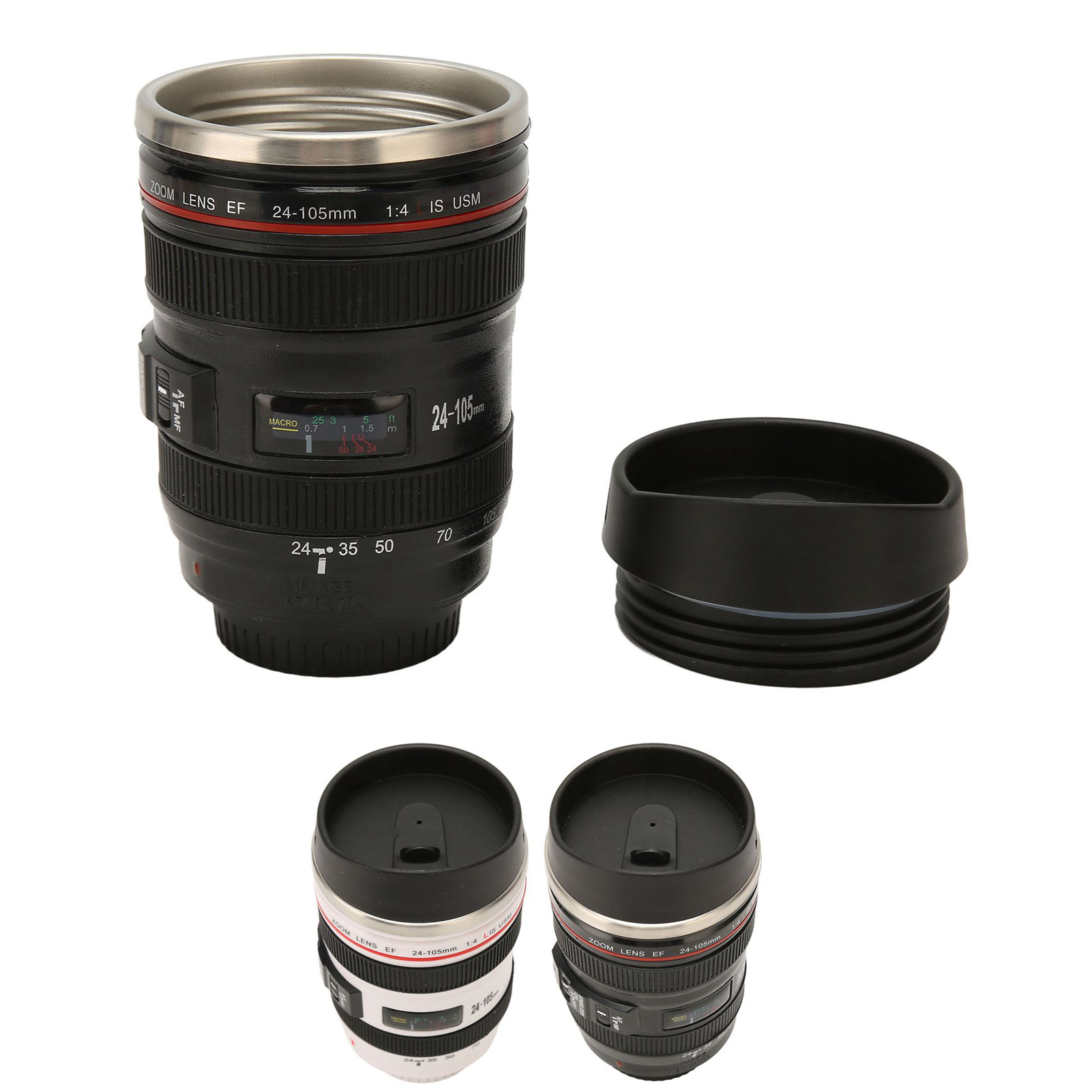 EC Stainless Steel Camera Lens Coffee Mug Photographer Camera Mug Travel Coffee - Picture 15 of 18