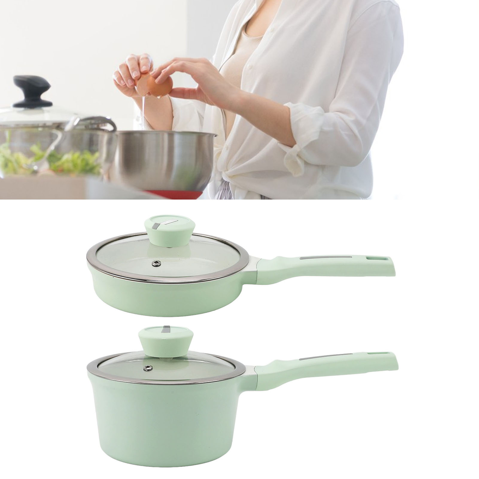 HG Sauce Pan Eco Friendly Uniform Heat Distribution Kitchen Anti Stick Saucepan