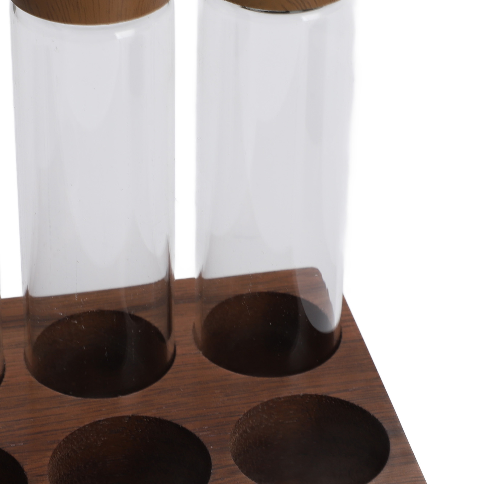 NEW 12pcs Coffee Bean Storage Tubes GlasSealed Dosing Coffee Bean Jars With
