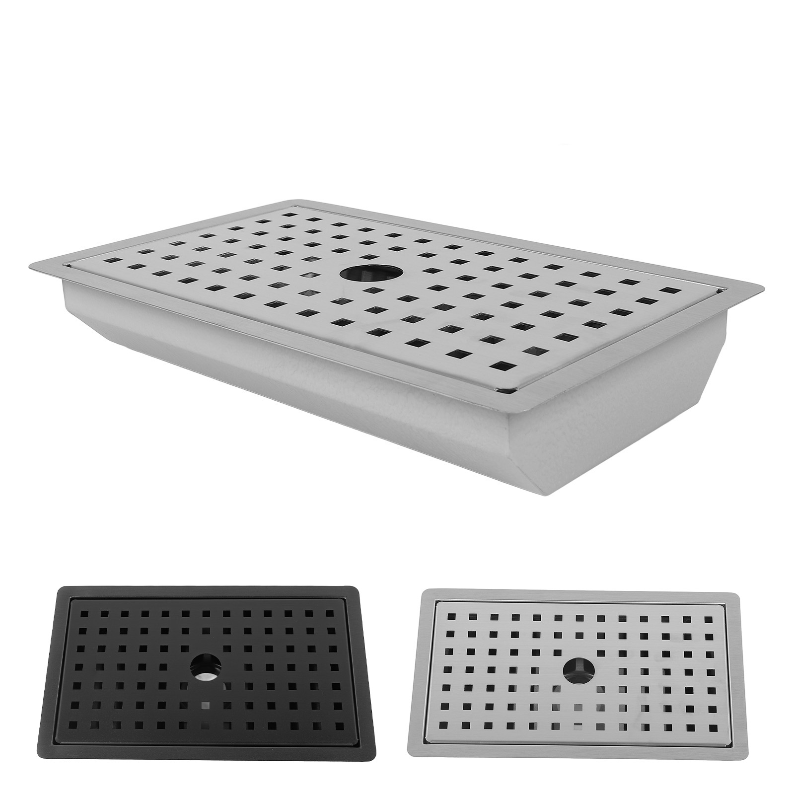 Kitchen Sink With Water Drainage Tray Stainless Steel Small Bar Sink Workstat - Photo 30 sur 30