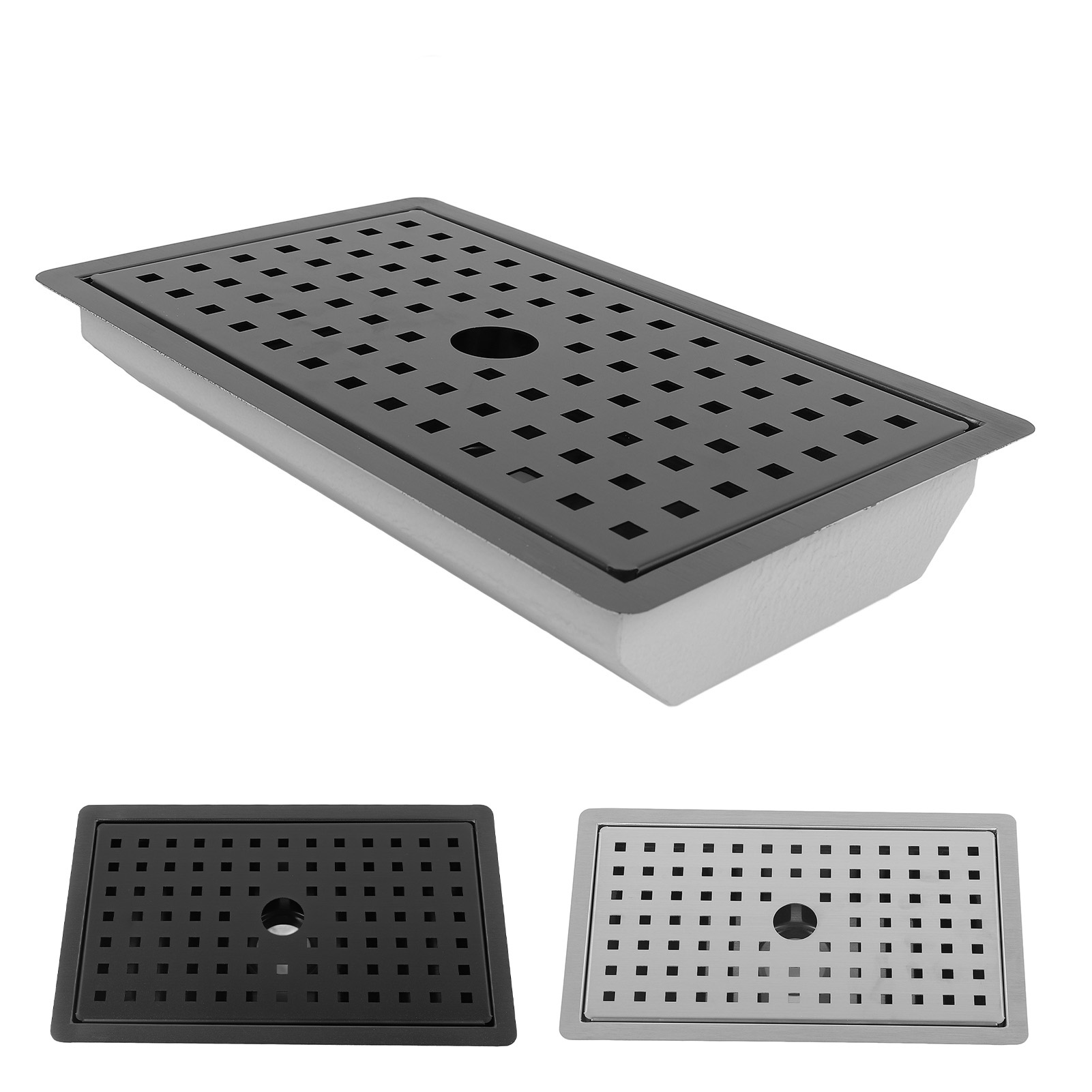 Kitchen Sink With Water Drainage Tray Stainless Steel Small Bar Sink Workstat - Photo 25 sur 30