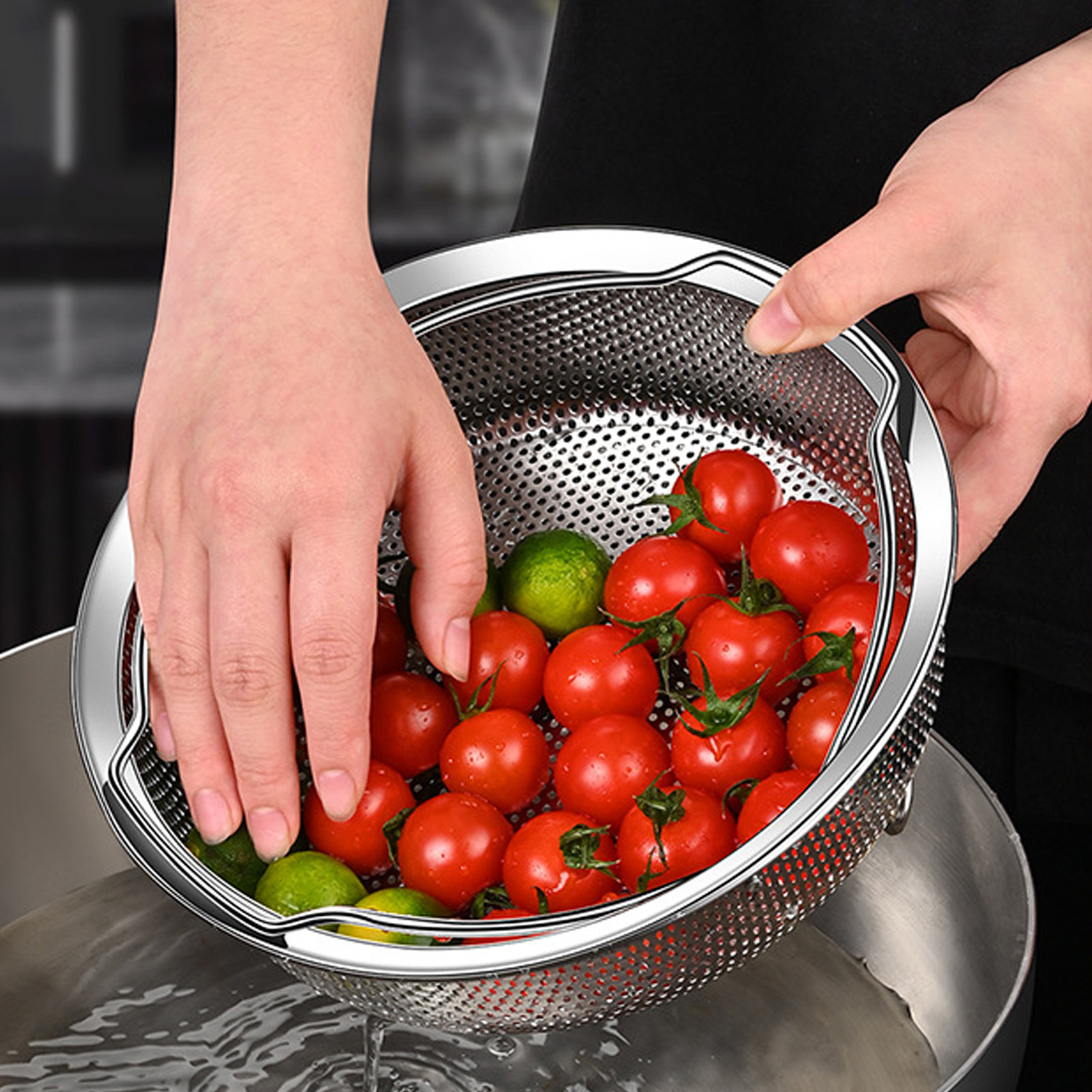 Steam Basket With Foldable Handle 304 Stainless Steel Multifunctional US - Picture 29 of 33