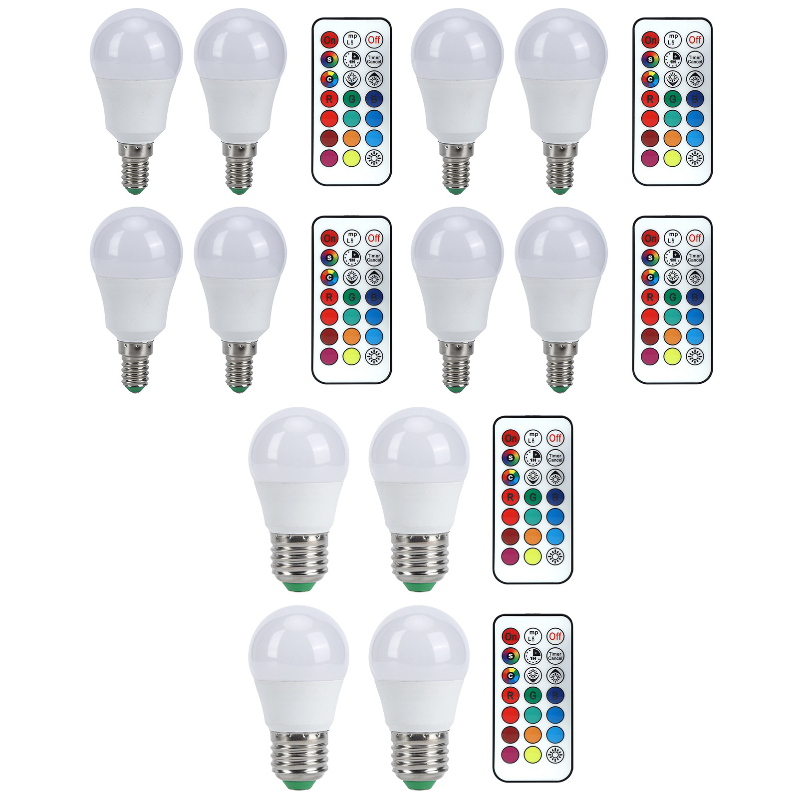 45W LED RGB Bulb Light Colorful Changeable Remote Control Lamp For Bedroom GFL - Picture 28 of 30