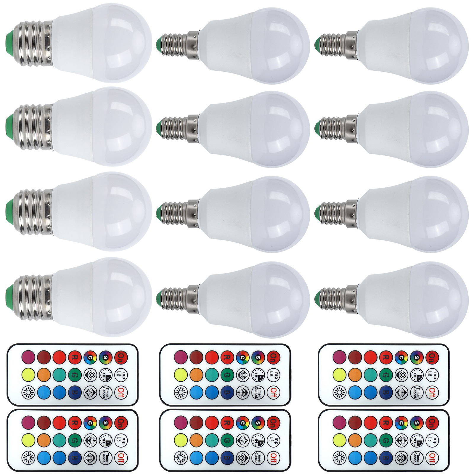 45W LED RGB Bulb Light Colorful Changeable Remote Control Lamp For Bedroom XAT - Picture 30 of 30