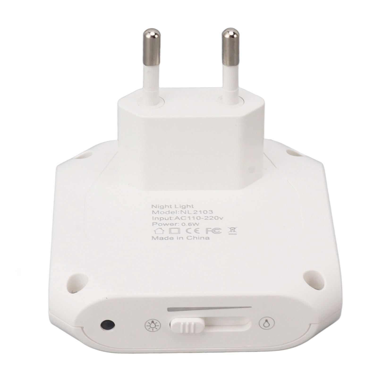 2Pcs Plug In Light Sensor LED Night Light Plug In Dimmable Night Light With Auto