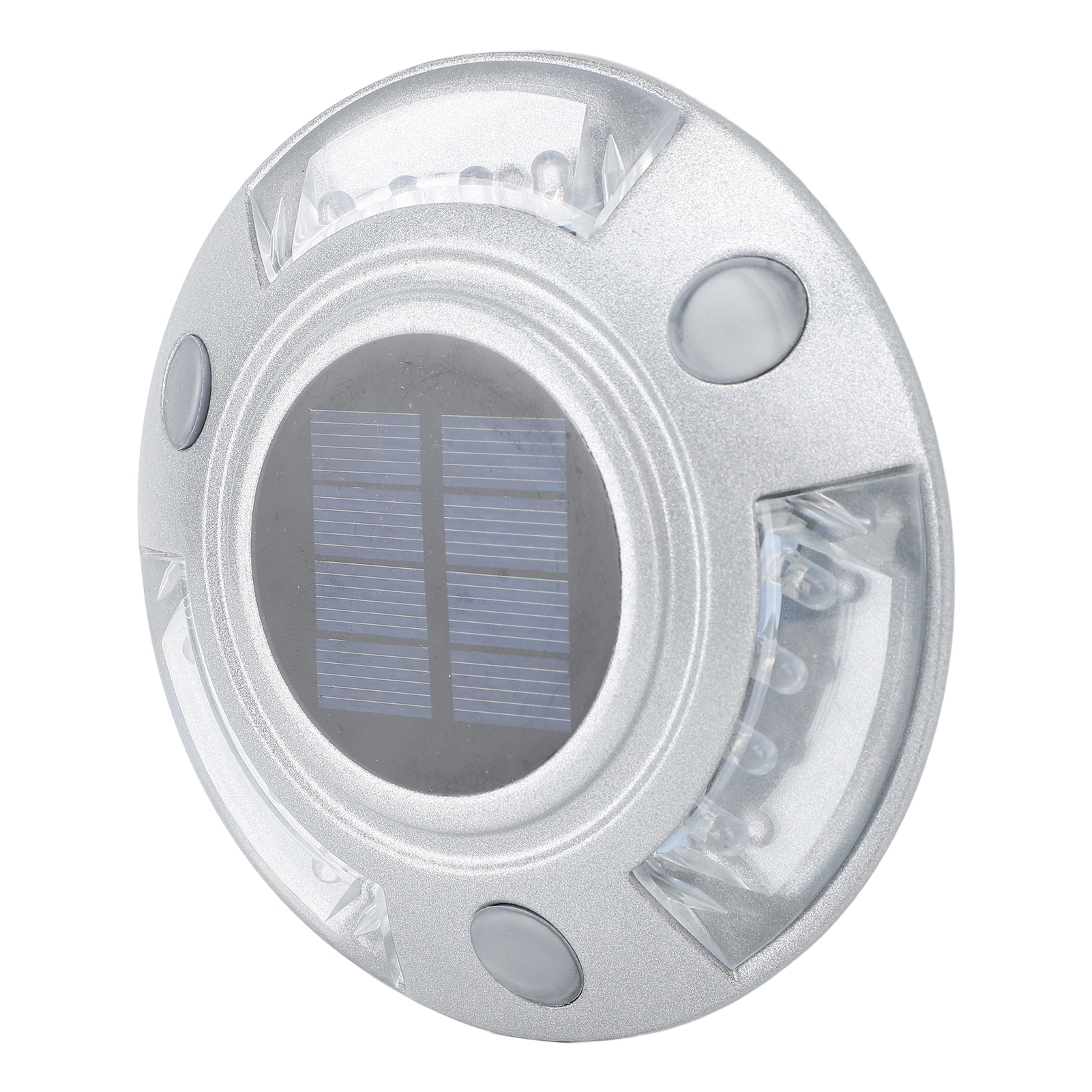 Solar Deck Lights Driveway Dock Lights 12 Led IP68 Waterproof Outdoor Warning