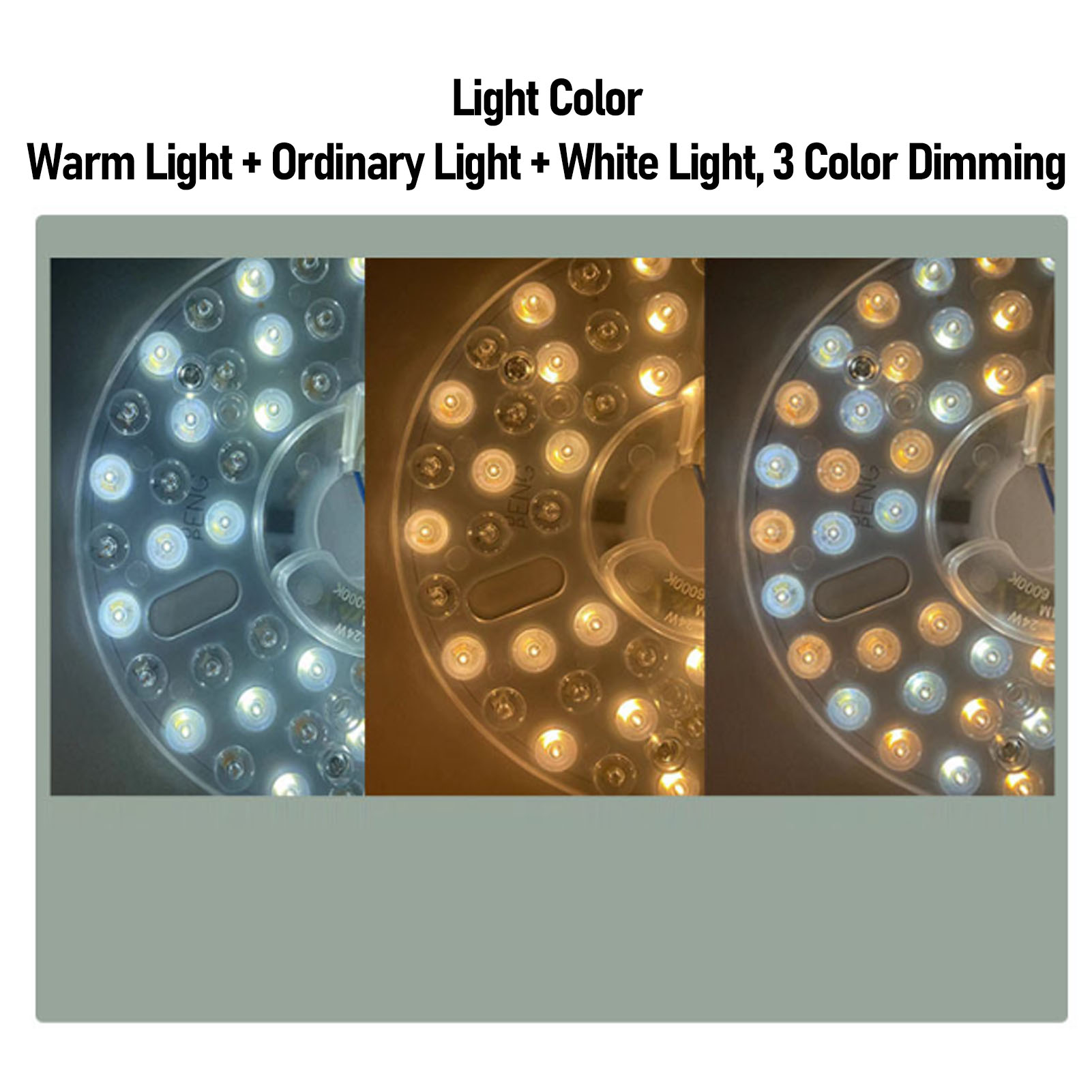 6.3in LED Ceiling Fan Light Kit Magnetic 24W Dimmable 3CCT 3000K 4000K 6000K US - Picture 25 of 30