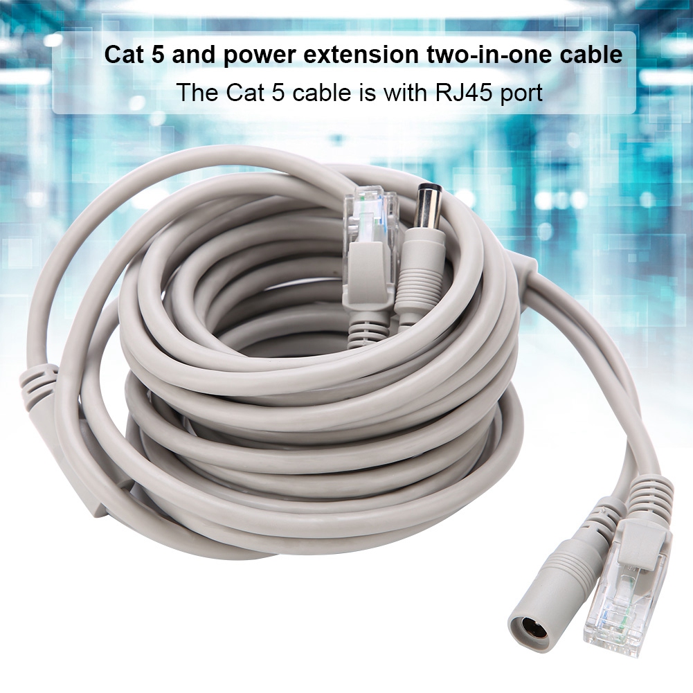 5M/10M/15M/20M RJ45+DC Ethernet CCTV Cable For IP Cameras NVR System 10Mbps1 SAL - Bild 18 von 26
