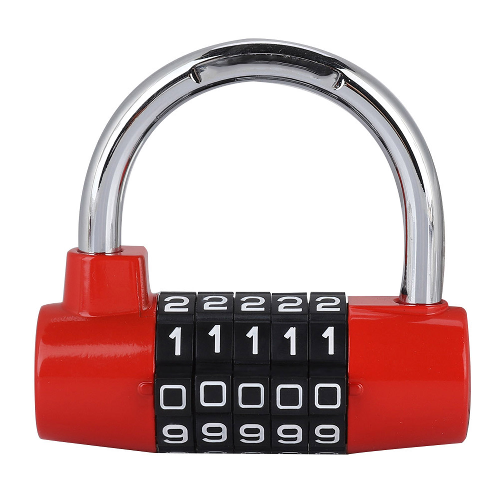 5 Digit Code Lock Padlock U Shaped Suitcase Door Combination Lock