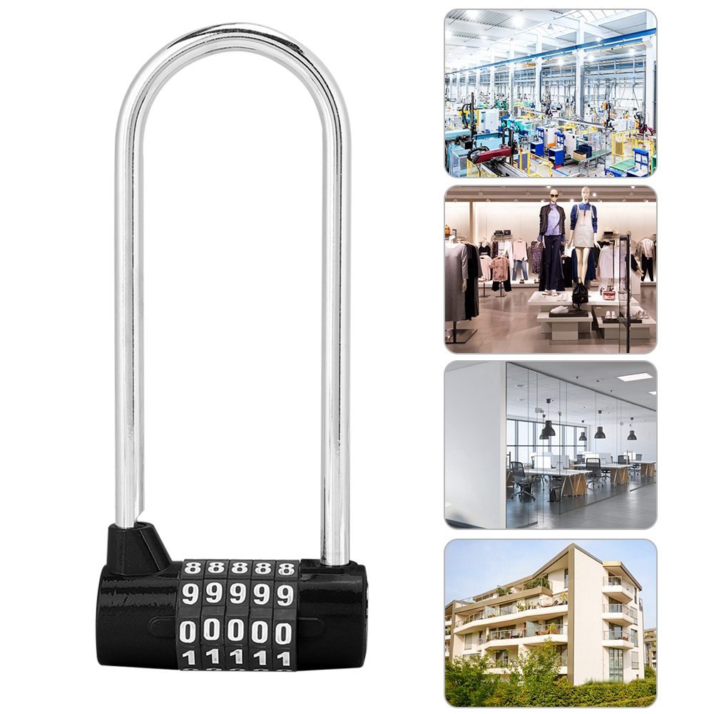 Zinc Alloy U Shape Combination Digit Password Code Lock Extra Long Cabinet Do CB - Bild 16 von 22