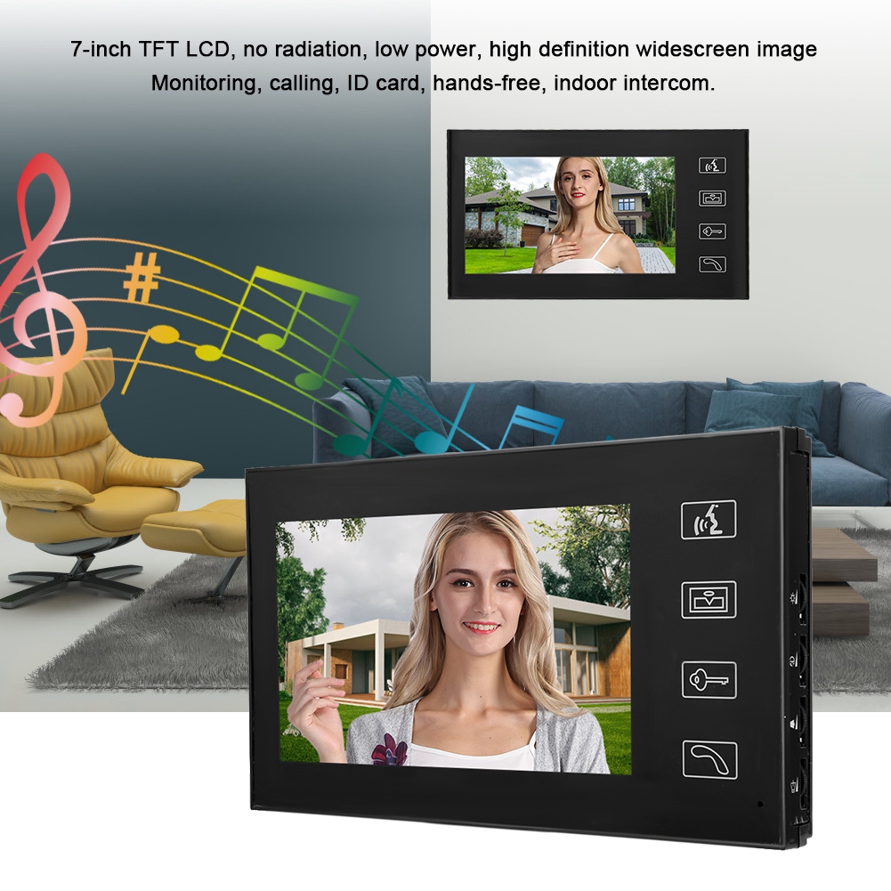 7 Inch HD Video Door Doorbell Intercom Kit Gate Entry System With Keyfo GHB - Picture 29 of 30