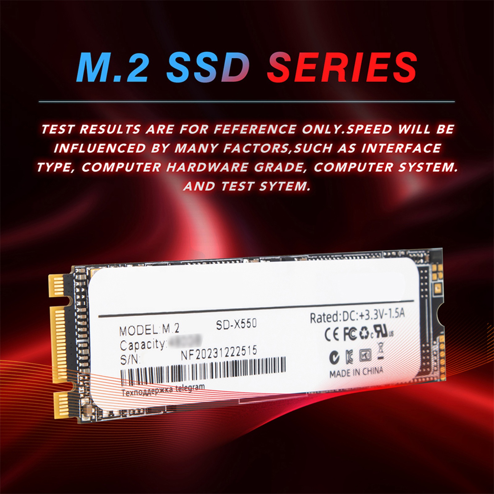 3D TLC Flash SSD M.2 Interface (NGFF/NVMe) Up to 520/1050MB/s – for Windows
