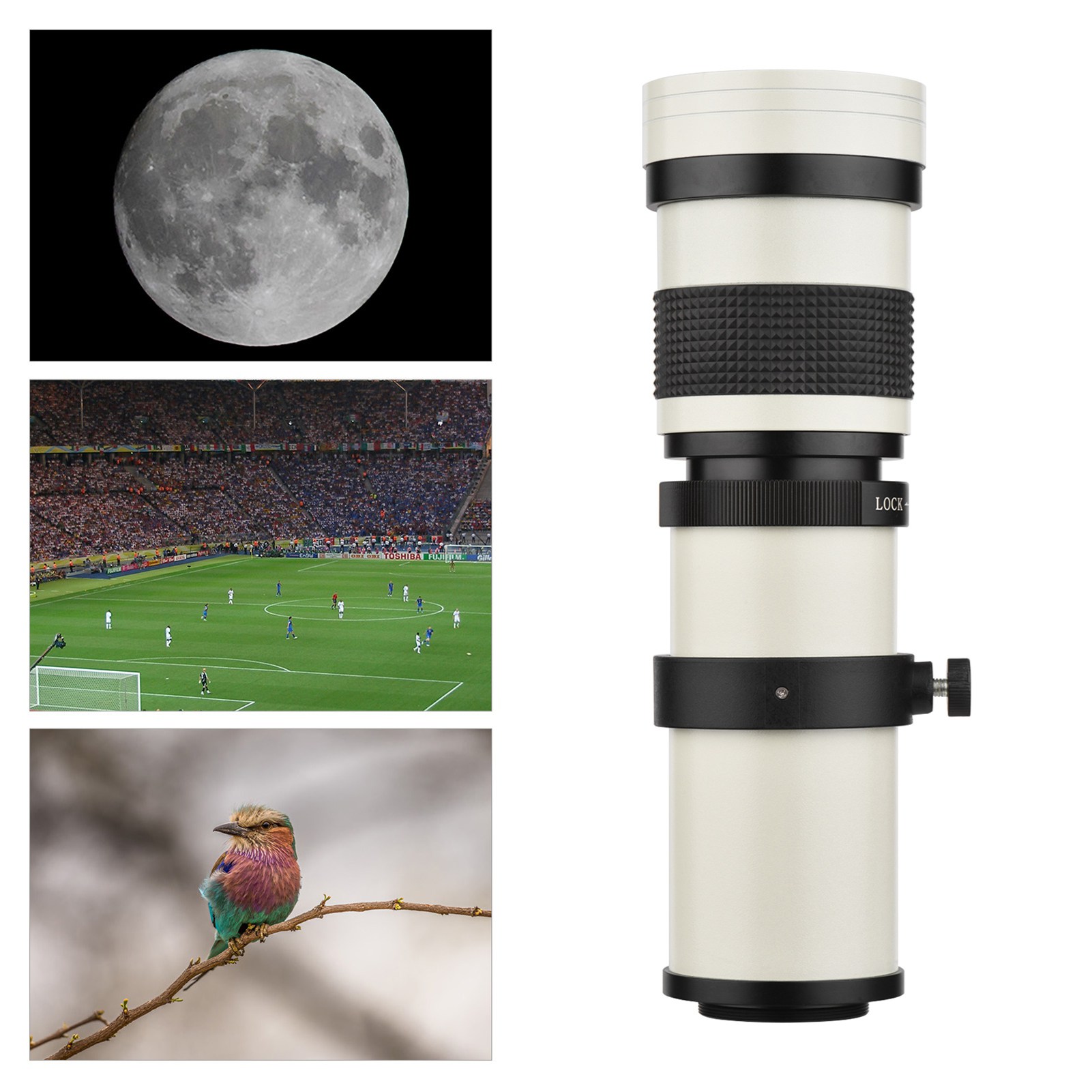 Camera MF Super Telephoto Zoom Lens F/8.3-16 420-800mm T2 Mount