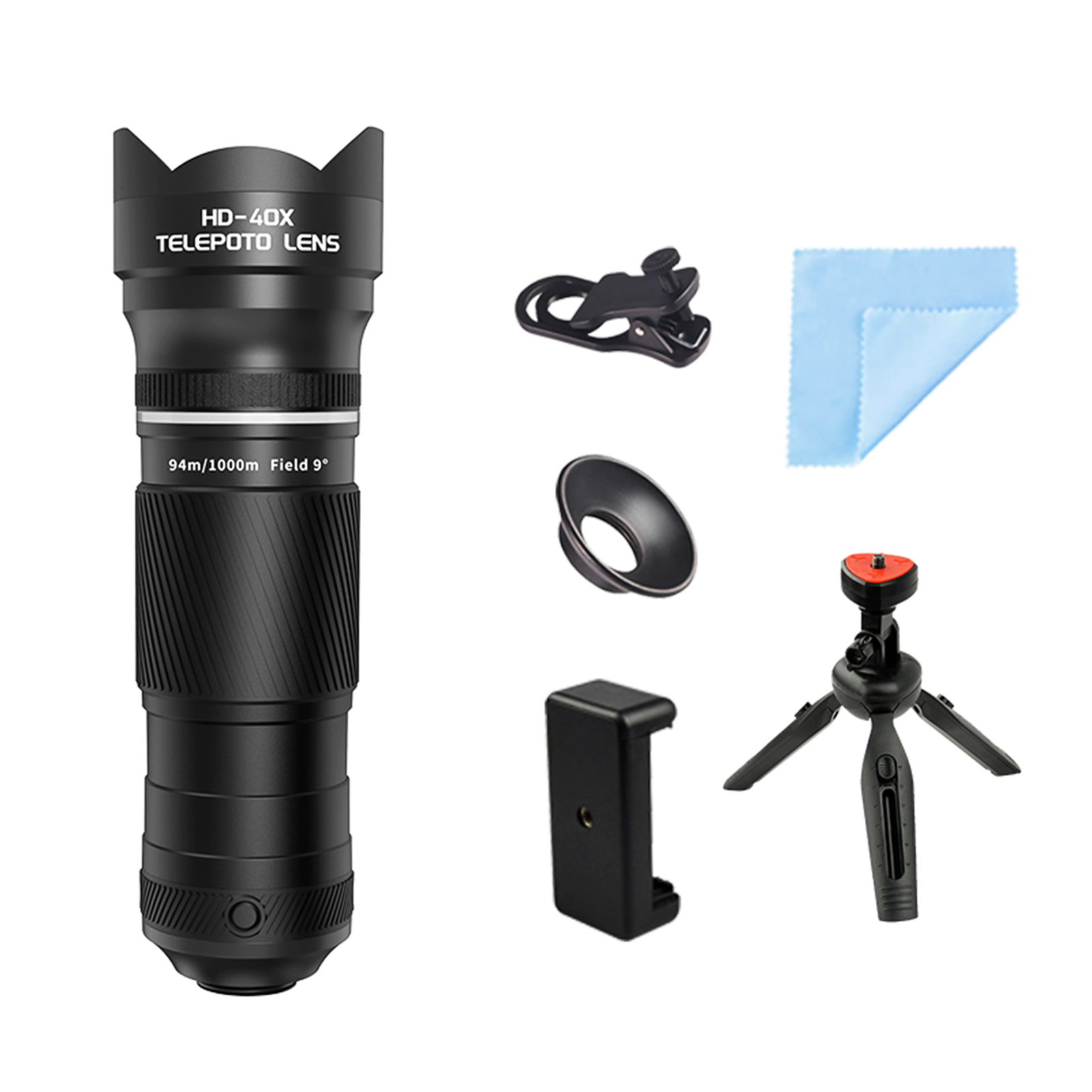 40X Zoom Lens With Tripod Phone Telephoto Lens Phone Telescope