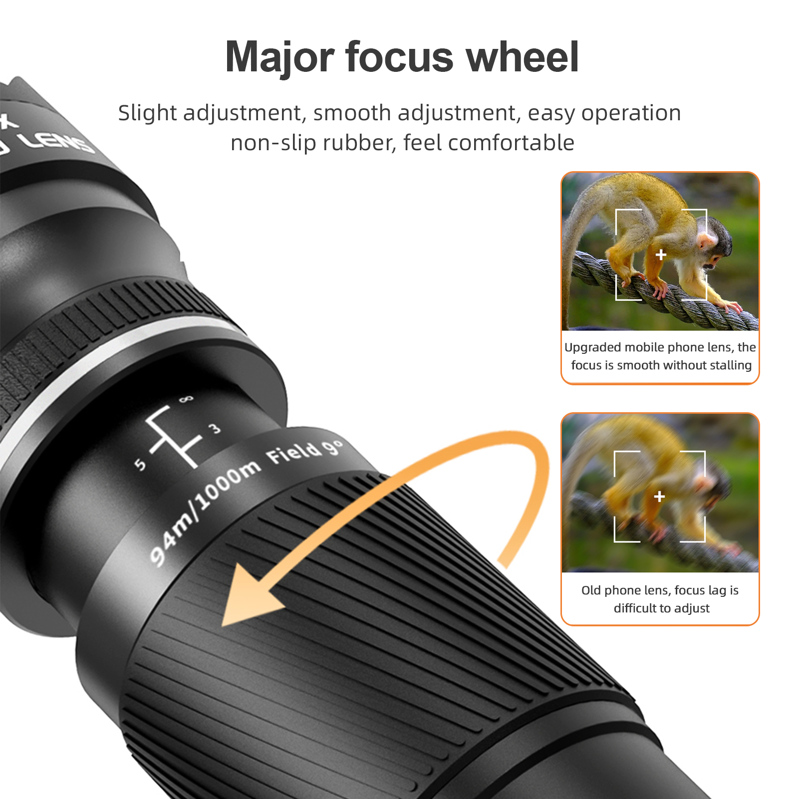 40X Zoom Lens With Tripod Phone Telephoto Lens Phone Telescope