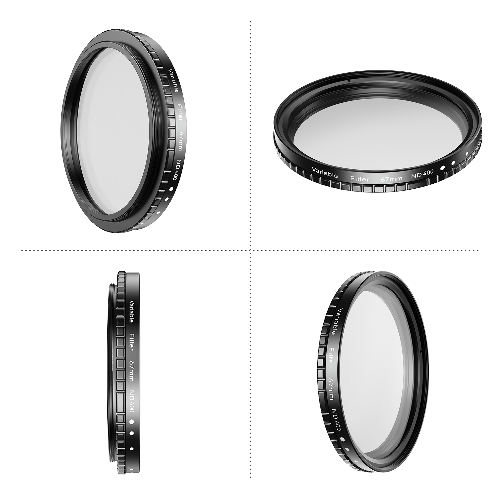 67mm Variable ND Filter For Phone Camera Lens ND2-ND400 Adjustable