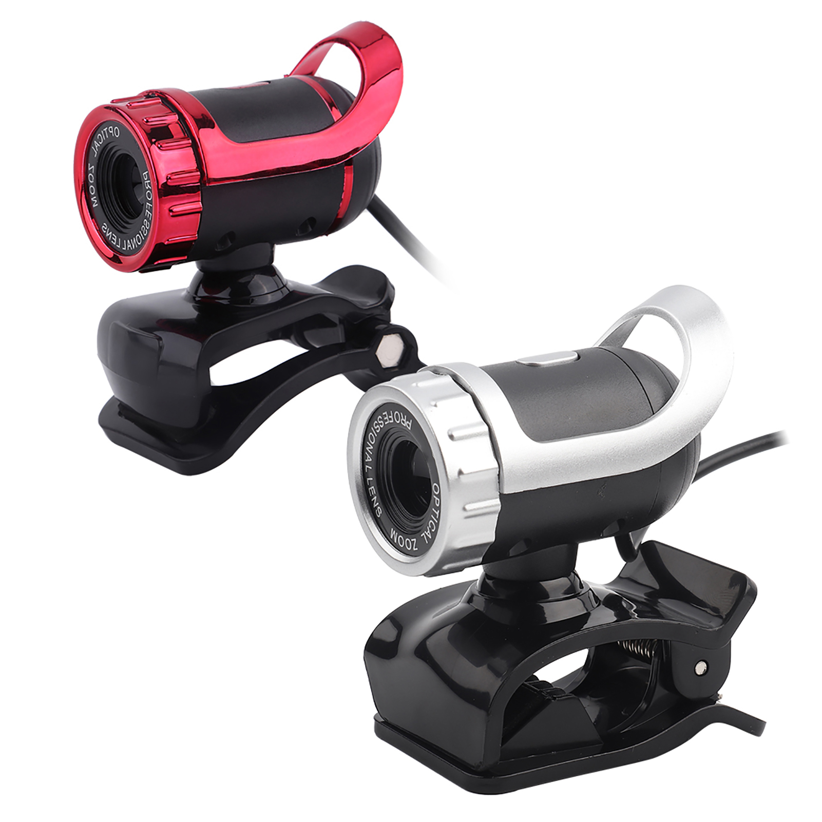 12M Pixels Clip On Webcam Web Camera HD 360° Rotating Stand Built In Mic For FY - Afbeelding 8 van 13