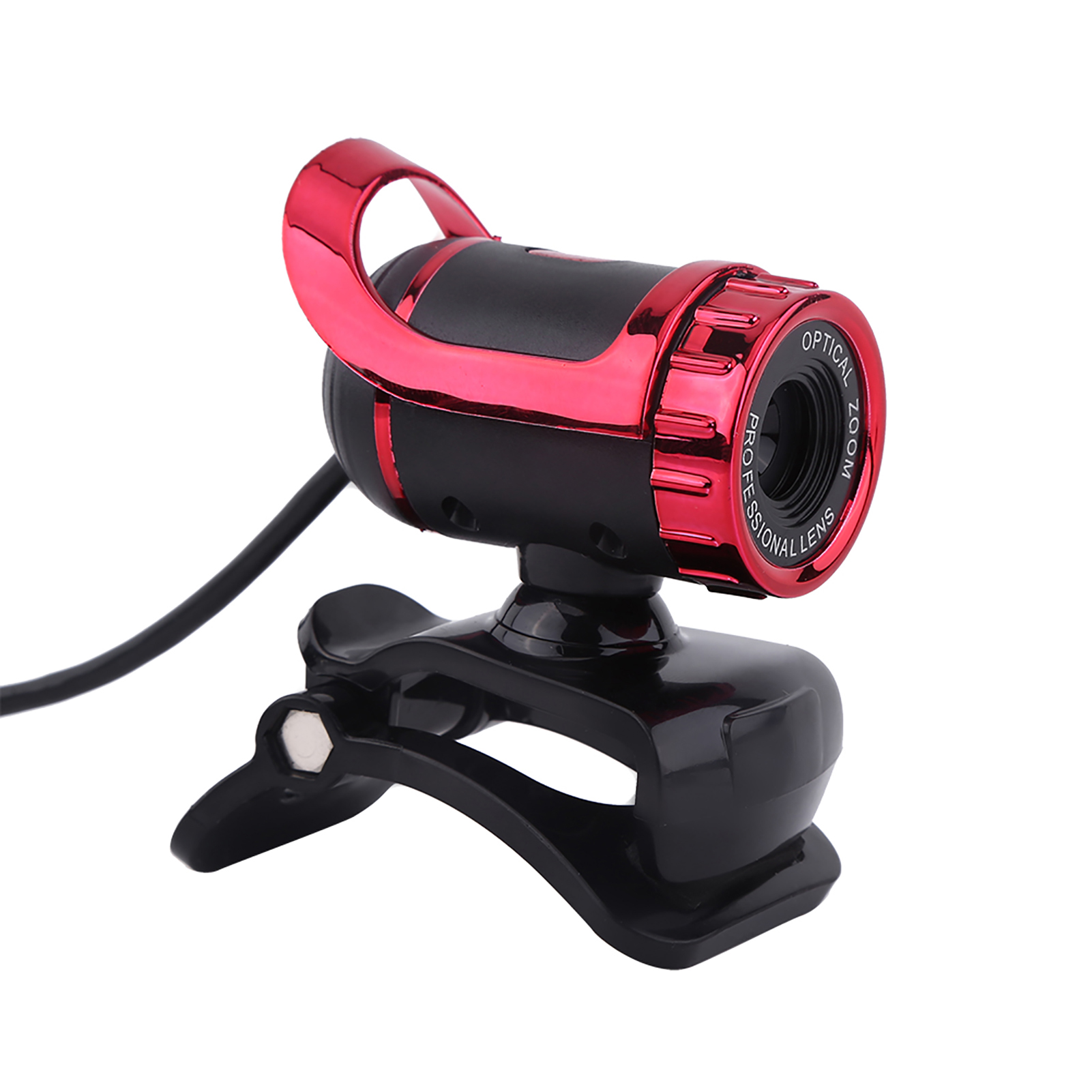 12M Pixels Clip On Webcam Web Camera HD 360° Rotating Stand Built In Microph NEW - Afbeelding 10 van 13