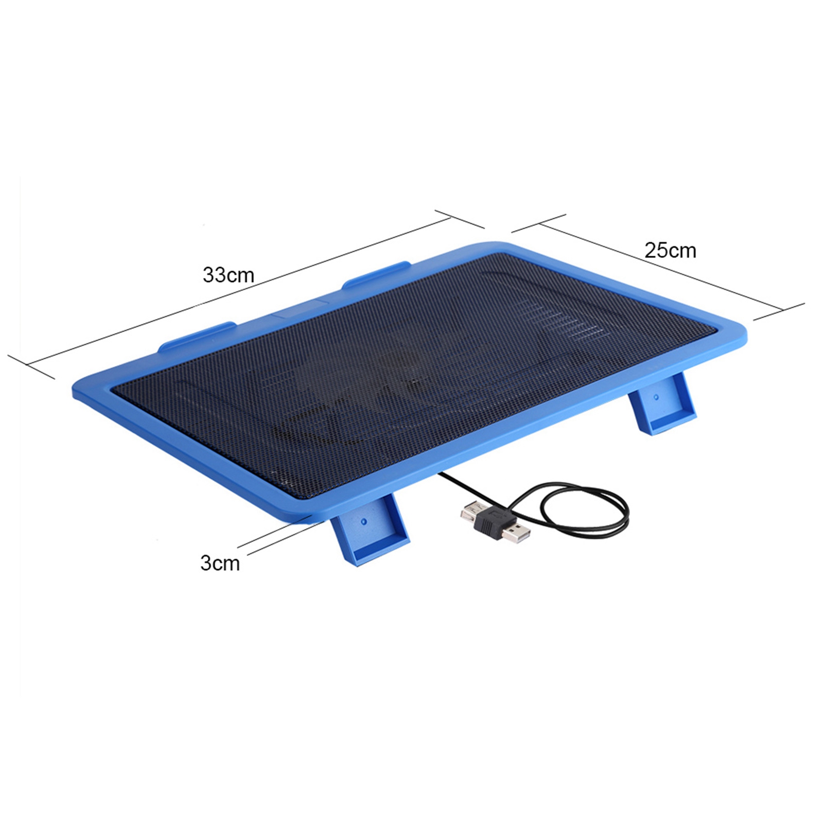 Laptop Cooler Cooling Pad Base Big Fan USB Stand For 14 Or Below Notebook B FY - Afbeelding 11 van 11