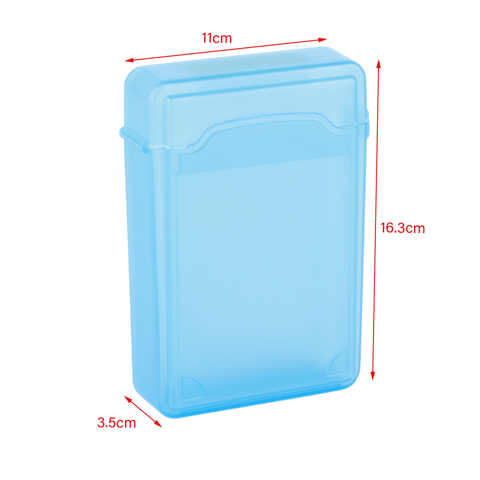 3.5 Hard Case HDD SSD Anti Static Disk Storage Box Shockproof Dust Proof NOn CB - Afbeelding 13 van 21