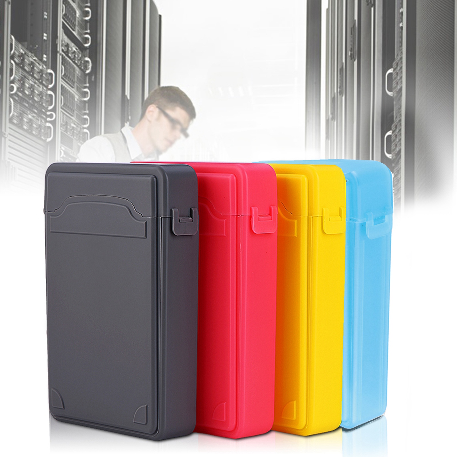 3.5 Hard Case HDD SSD Anti Static Disk Storage Box Shockproof Dust Proof NOn FY - Afbeelding 16 van 21
