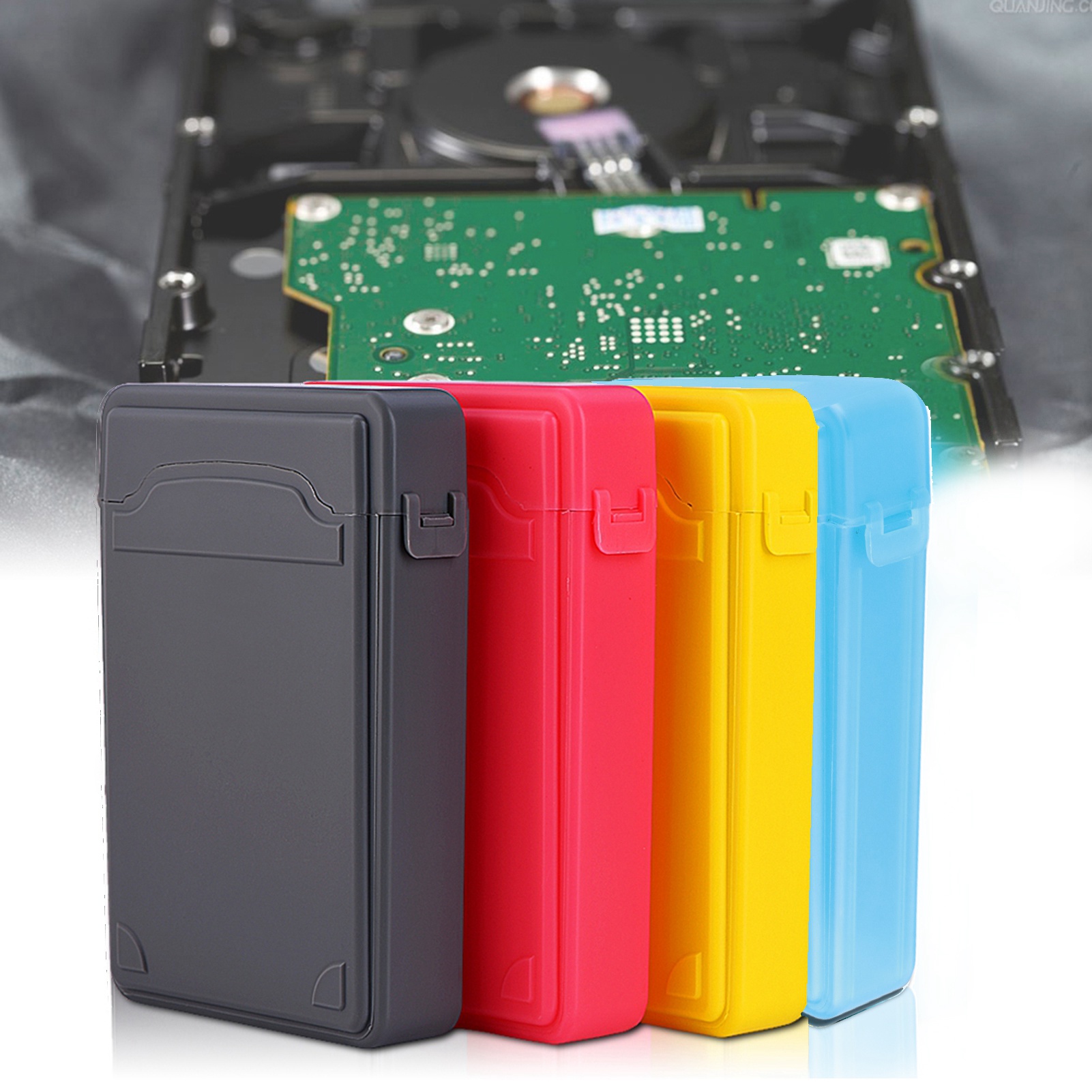 3.5 Hard Case HDD SSD Anti Static Disk Storage Box Shockproof Dust Proof NOn FY - Afbeelding 20 van 21