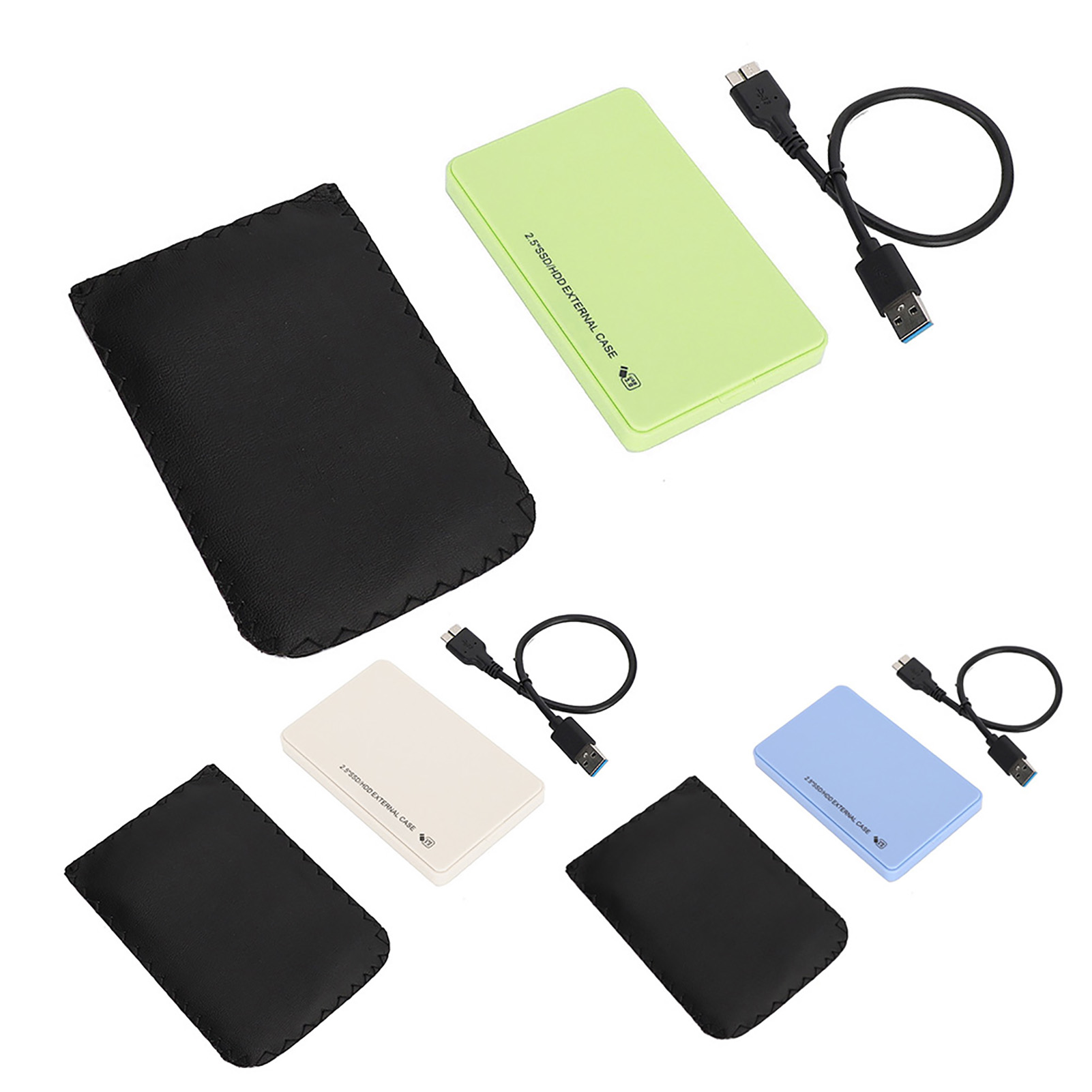 External Hard Drive Disk Enclosure Case USB 3.0 To 2.5 7mm 9.5mm HDD SS FY - Afbeelding 20 van 22