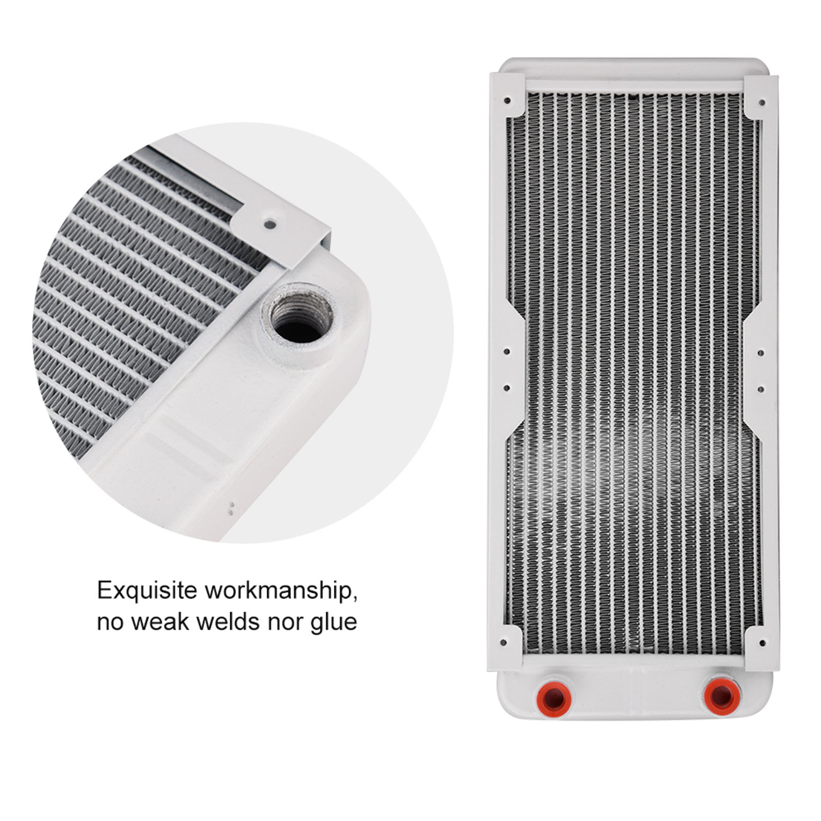 Aluminum Radiator Heat Sink Computer Water Cooling Liquid Heat Exchanger Whit FY - Afbeelding 11 van 11