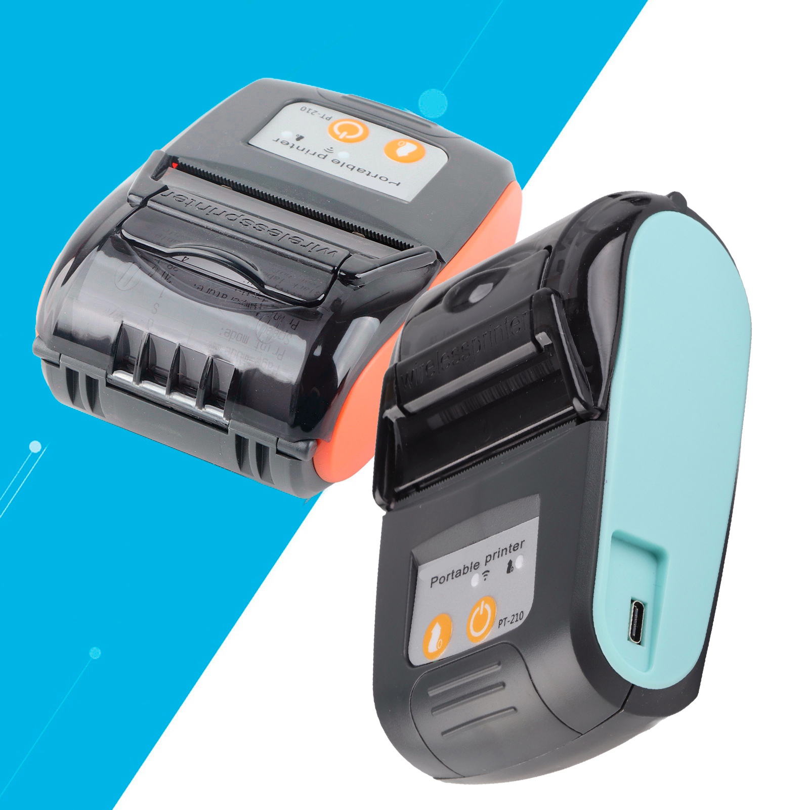 Wireless Portable Receipt Printer BT Thermal Bill Printer 58 Mm 110‑240 V FY - Afbeelding 18 van 18
