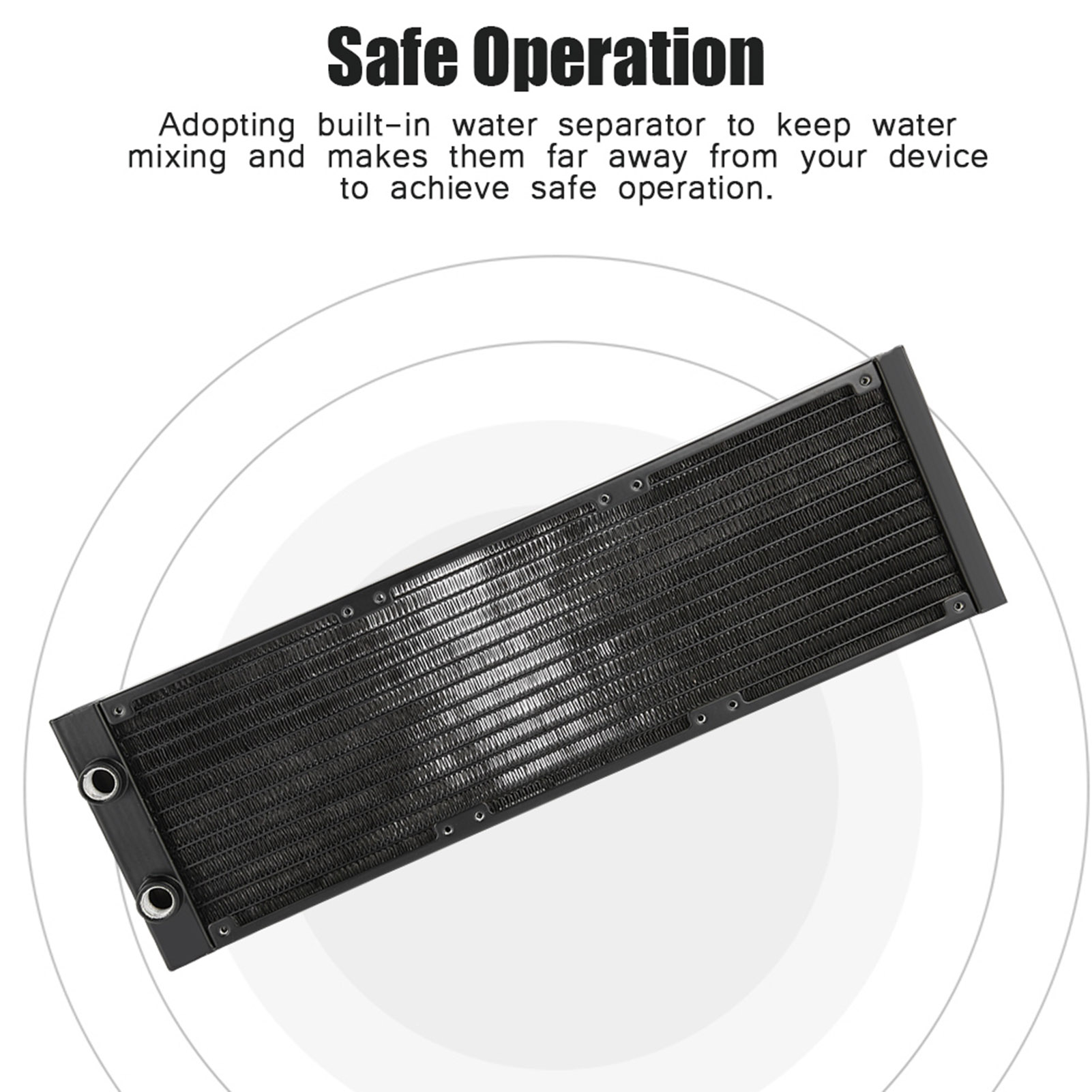 12 Tubes Computer Heat Exchanger G1/4 Thread Water Separator Water Cooler Tub CB - Afbeelding 15 van 16