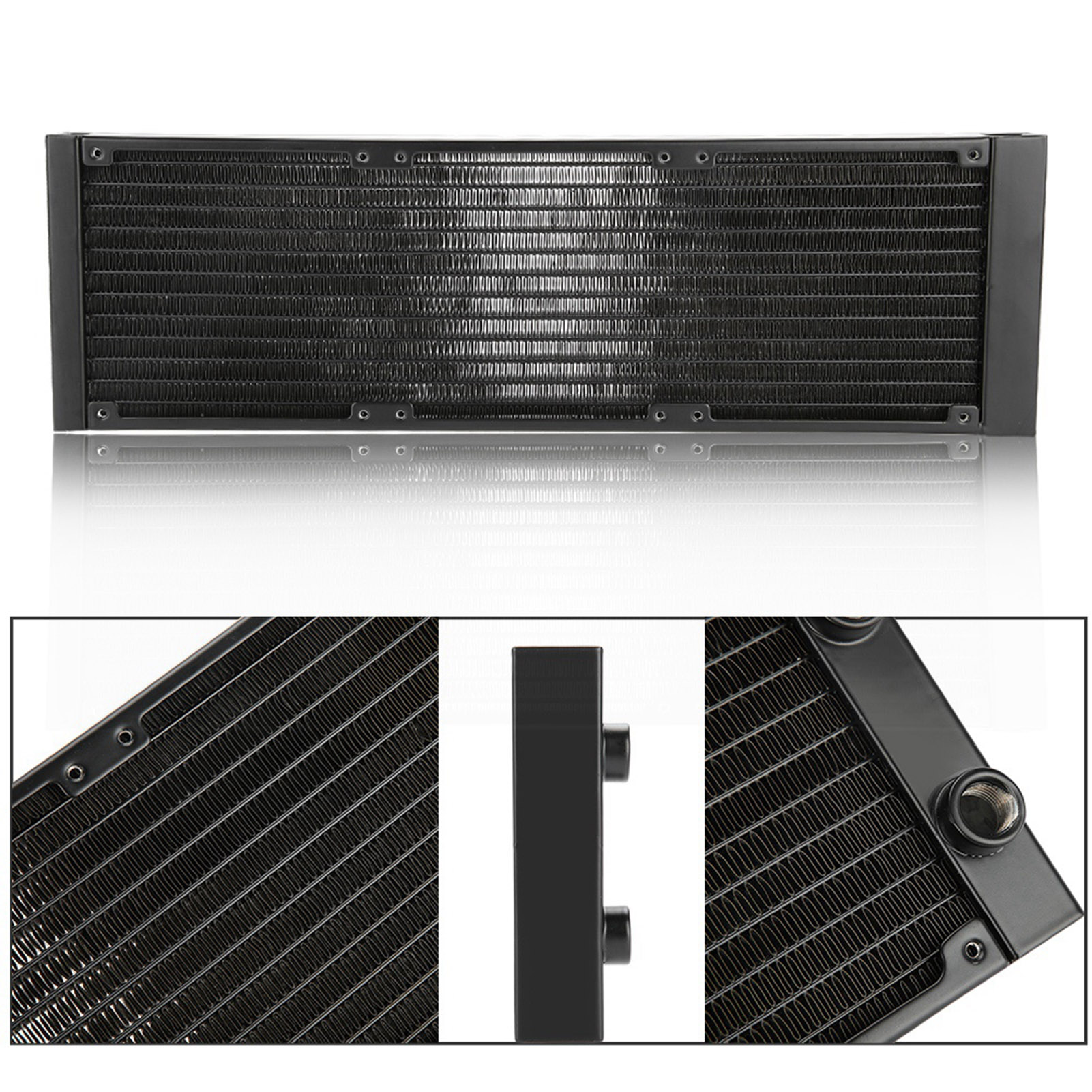 12 Tubes Computer Heat Exchanger G1/4 Thread Water Separator Water Cooler Tub CB - Afbeelding 9 van 16