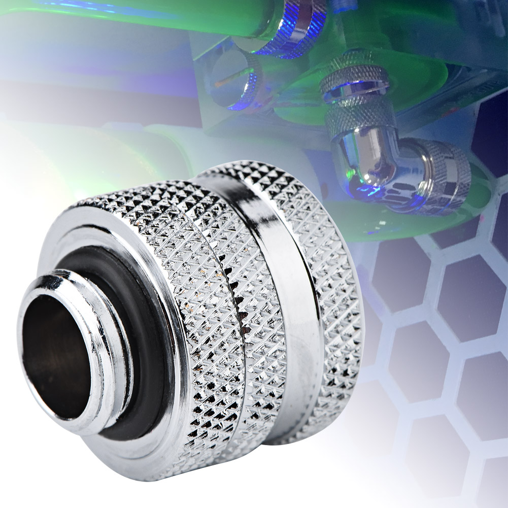 Water Cooling Compression Fitting For Rigid Acrylic Tube 10 * 14mm FY - Afbeelding 13 van 14
