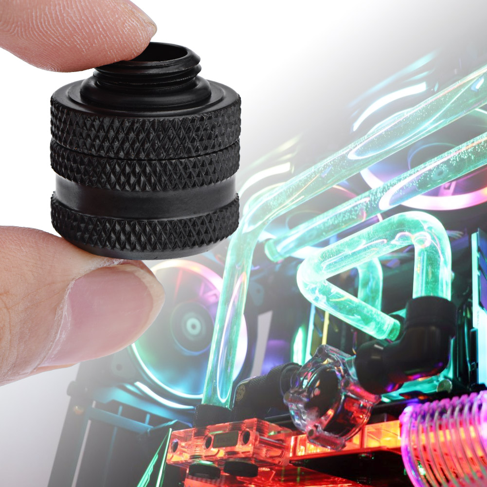 Water Cooling Compression Fitting For Rigid Acrylic Tube 10 * 14mm FY - Afbeelding 10 van 14