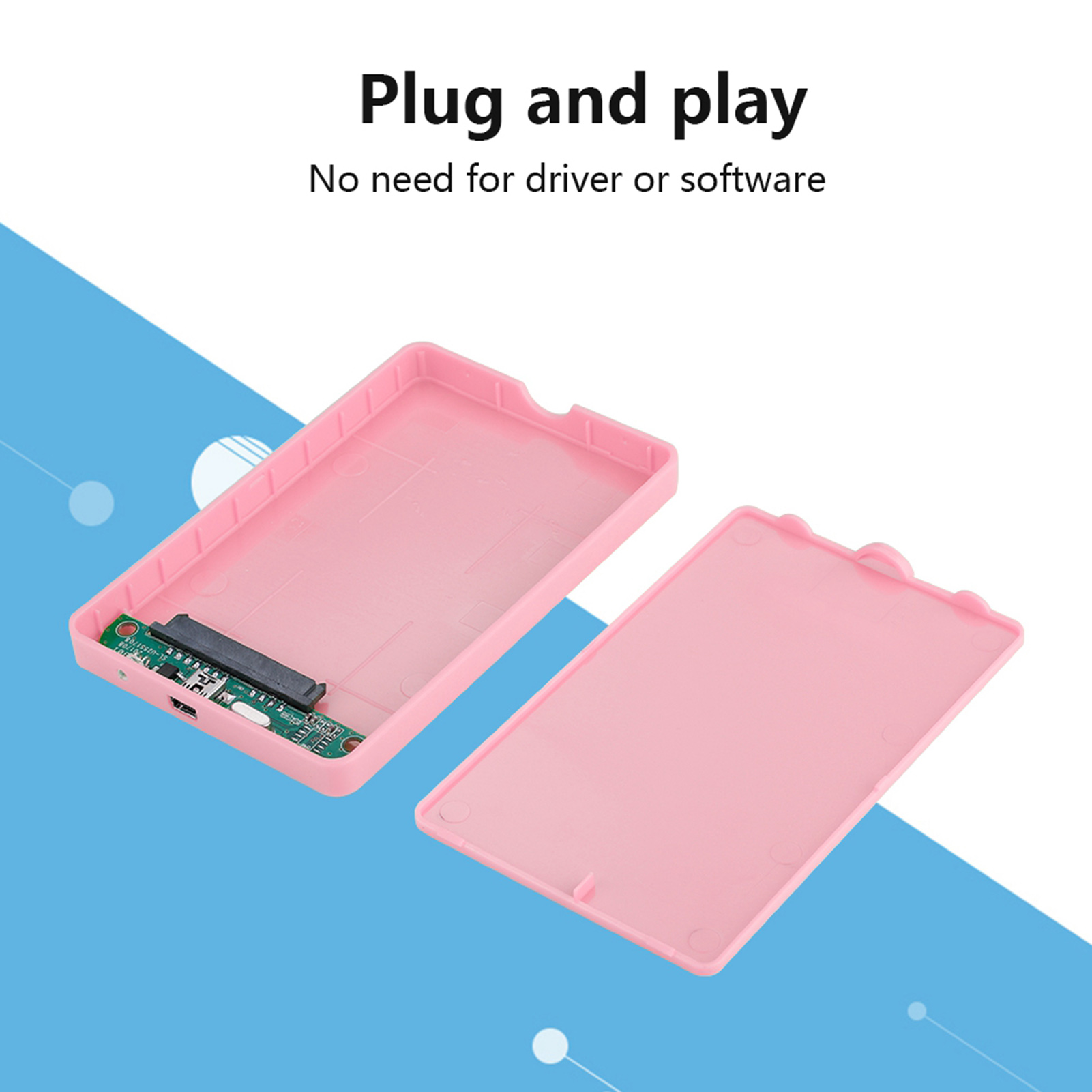 2.5in SSD External Enclosure USB 2.0 Hard Drive Case FY - Bild 14 von 17