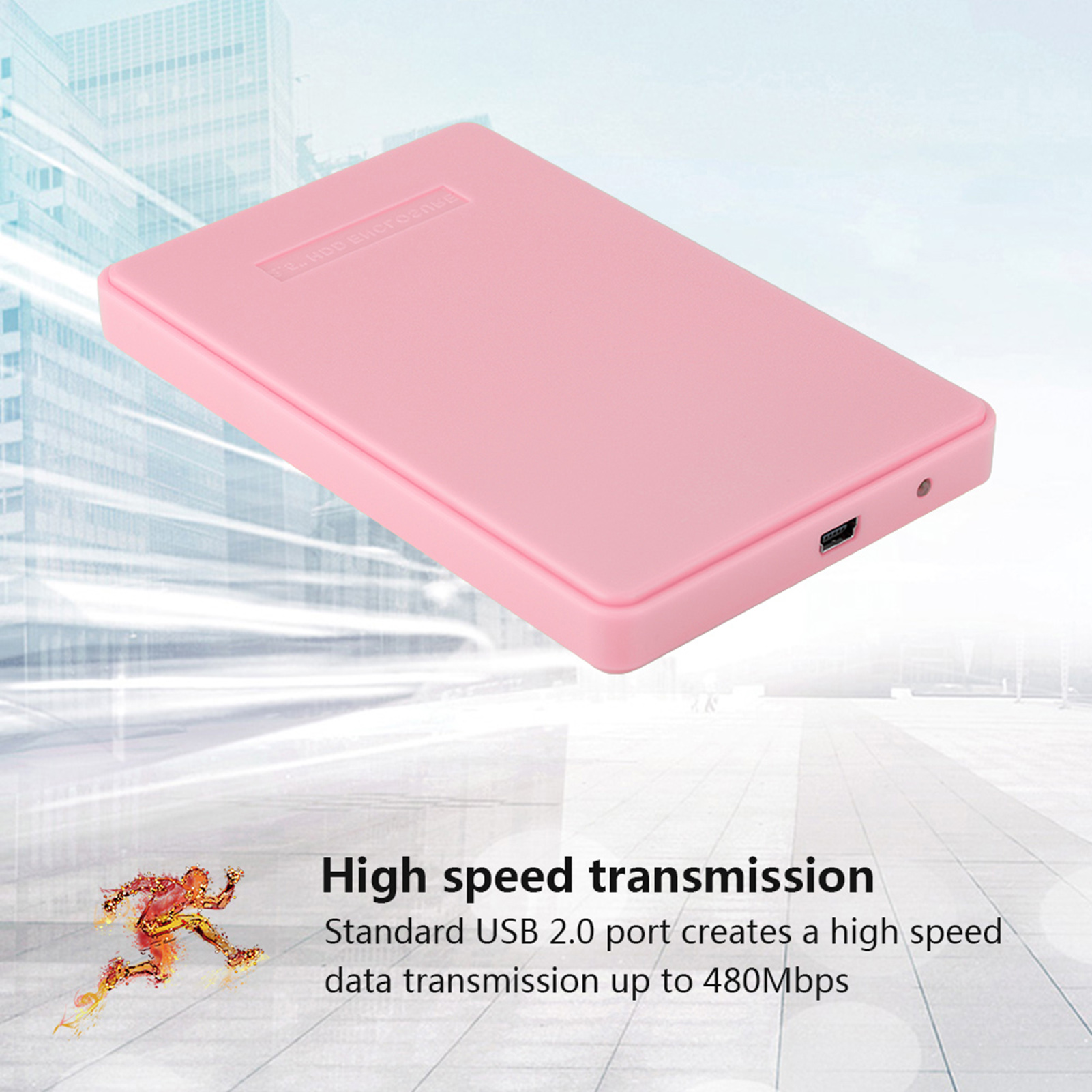 2.5in SSD External Enclosure USB 2.0 Hard Drive Case FY - Bild 13 von 17
