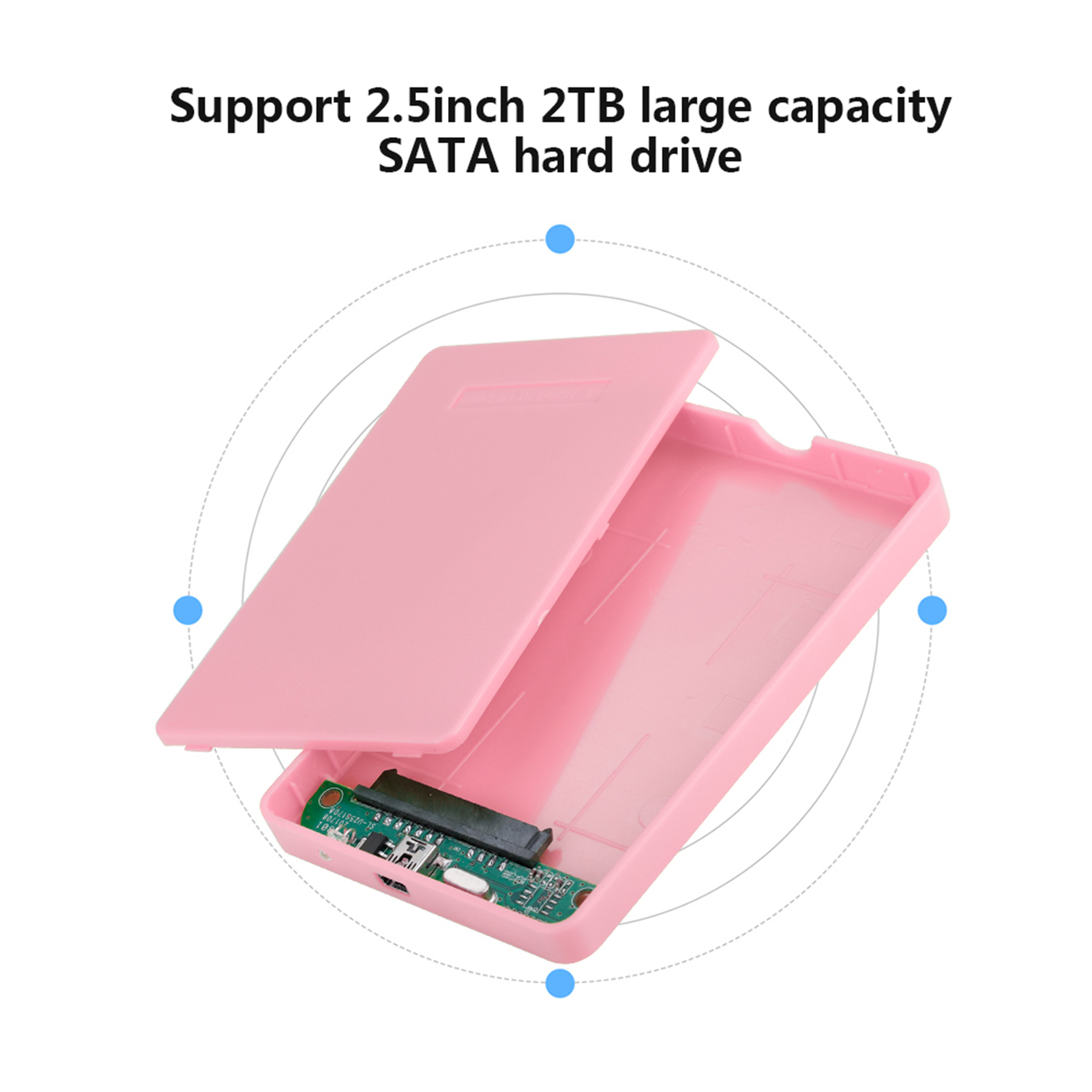 2.5in SSD External Enclosure USB 2.0 Hard Drive Case FY - Bild 12 von 17