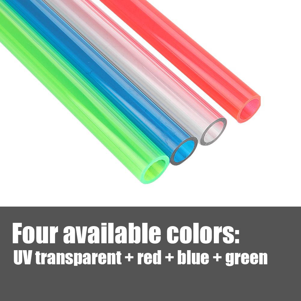 10 Items 1M 10x14MM Colorful Rigid Acrylic Water Cooling Tube Fitting For Com CB - Afbeelding 14 van 18