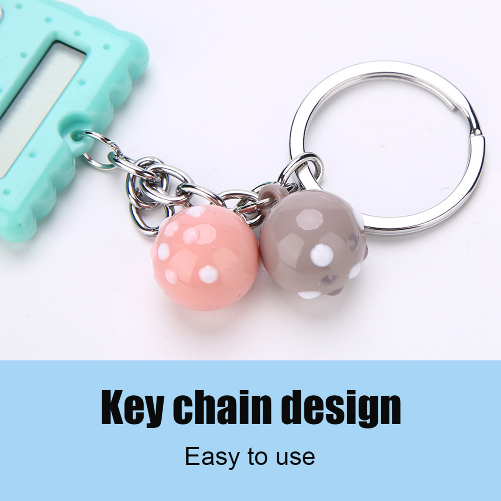 Mini Portable Cute Cookies Style Key Chain Calculator Candy Color Pocket Calc FY - Afbeelding 10 van 20