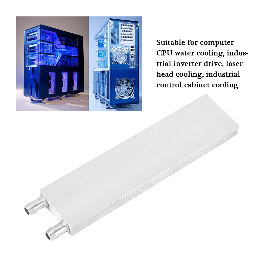 Aluminum Heat Sink Water Cooling Liquid PC Water Cooled Block 80/120/160/200mm - Picture 16 of 24