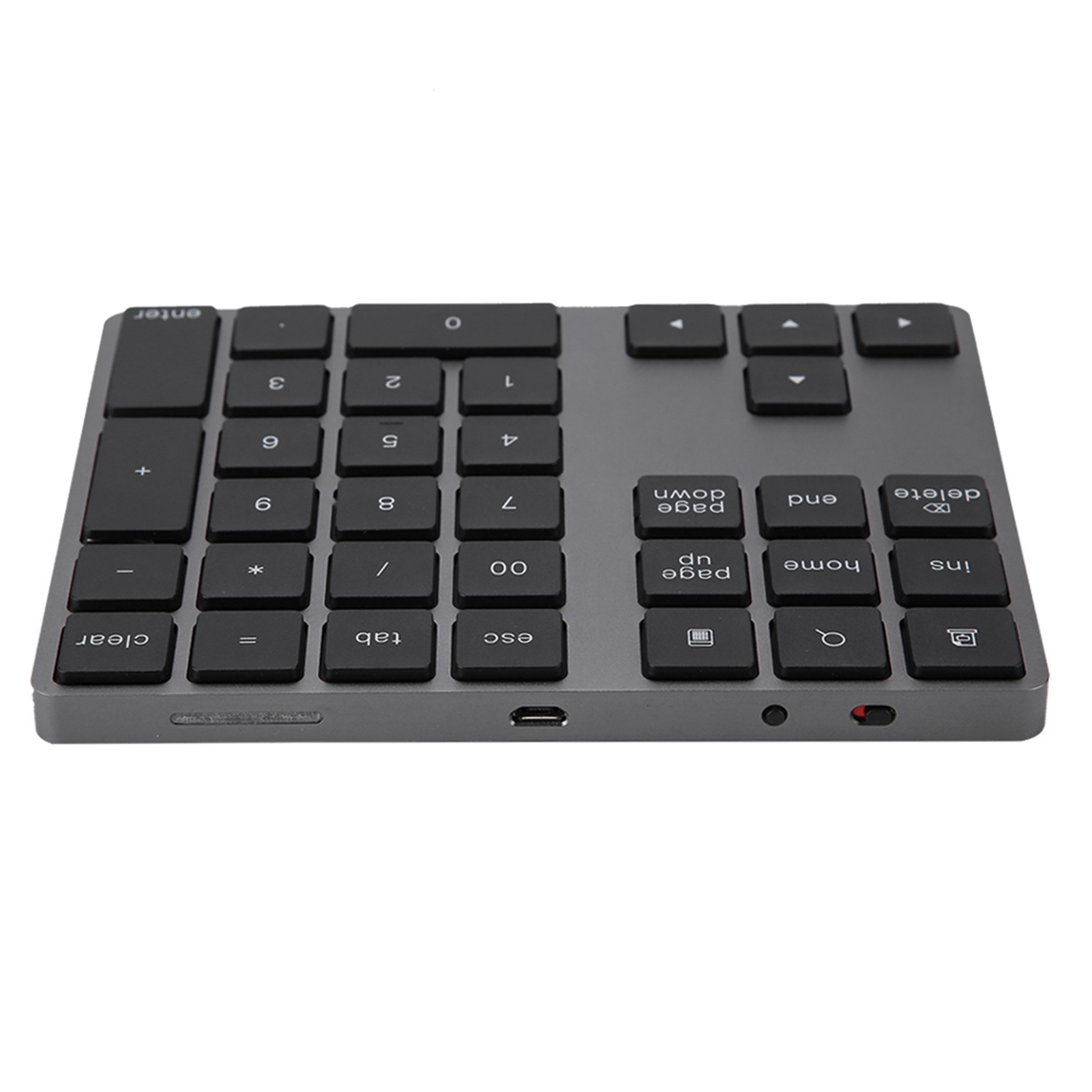 Black 34 Keys Mini Numpad Wireless BT Numeric Keypad For PC NEW - Afbeelding 7 van 7