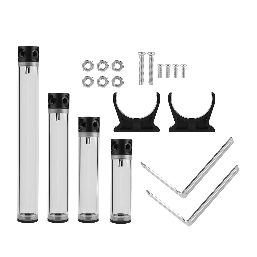 Średnica 50mm G1/4 Gwint Zrób to sam Bardzo długi cylinder Chłodzony wodą zbiornik do Comp SAL - Zdjęcie 8 z 19