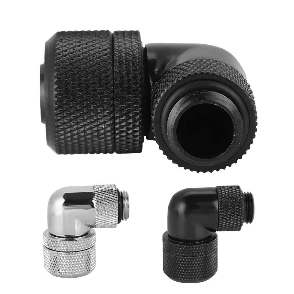 G1/4 Thread Water Cooling Fitting Thick Tube 90° Right Angle Elbow CB - Afbeelding 13 van 18
